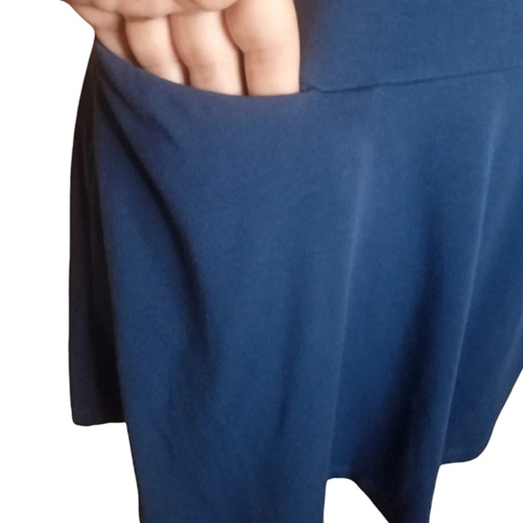 Betabrand Teal Green Erin Flutter Sleeve Peplum Blouse Pocket Size Medium - Picture 4 of 9